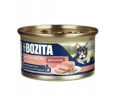 BOZITA Mousse lašiša – šlapias kačių maistas – 85g