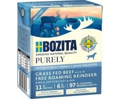 BOZITA Purely Paté Duoprotein jautiena and reindeer - wet dog food - 370g