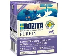 BOZITA Purely Paté Duoprotein Junior vištiena and kalakutiena - wet dog food - 370g