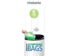 Brabantia Biologiškai suyrantys šiukšlių maišeliai K 10 L (ritinėlyje 10 maišelių)