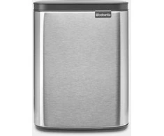 Brabantia Bo šiukšliadėžė, 7 l, matinio plieno, be pirštų atspaudų