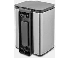 Brabantia Bo šiukšliadėžė, 7 l, matinio plieno, be pirštų atspaudų