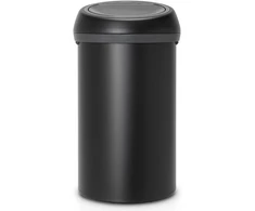 Brabantia Bo Touch skalbinių krepšys, 60 l, mineralinis, mėnulio šviesos, juodas (128981)