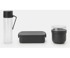Brabantia BRABANTIA Make &amp;amp, Take breakfast and lunch set dark pilkas 206740