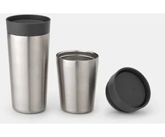BRABANTIA Make &amp;amp| Take thermal mug 0.36 L dark pilka 228681