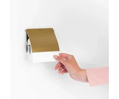 „Brabantia Renew“ tualetinio popieriaus laikiklis Warm Gold 255205