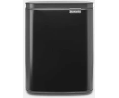Brabantia Bo Waste Bin, 7L - Matt Juodas