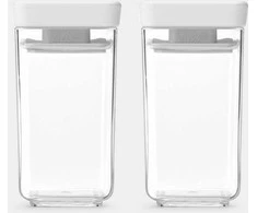 BRABANTIA laikymo dėžių rinkinys „Tasty+“ 2 vnt. 0,15 l „Light Pilkas“ 230585