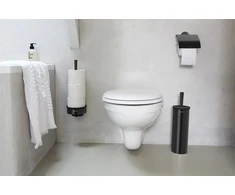 Brabantia WC šepetys su laikikliu, juodas