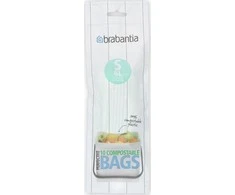 Brabantia Biologiškai suyrantys šiukšlių maišeliai S 6 L (ritinėlyje 10 maišelių)