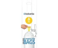 Brabantia Šiukšlių maišai A 3-5L (rit. 20vnt.) - Baltas