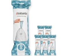 Brabantia Šiukšlių maišai PerfectFit dydis O 30L 120 vnt. 6x20 138485