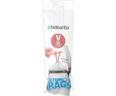 Brabantia Šiukšlių maišai V 2-3L (rit. 20vnt.) - Baltas