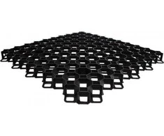 Bradas MULTI sodo grotelės, juodos, 600x600x40 mm, KRMG40BC