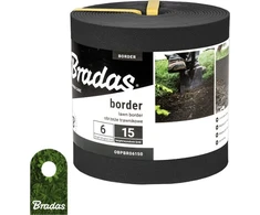 Bradas Vejos apvadas Juodas 6m x 15cm OBPBK06150