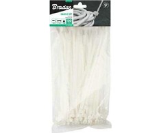 BRADAS PLASTIKINIS KABELIŲ SURIŠIKLIS Baltas 3,6×300/100vnt