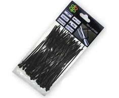 Bradas OPASKA PLASTIK Juoda 3,6x370/100szt...