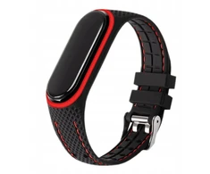 Oem Elastomer apyrankė LIFESTYLE skirta Xiaomi Mi Band 7 juodos spalvos (04)