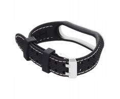 Oem Elastomer apyrankė LIFESTYLE skirta Xiaomi Mi Band 5 / 6 juodos spalvos (03)
