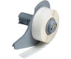 Brady M7C-375-595-WT, balta, permanentinė akrilinė, ištisinė etiketė, 0,102 mm, terminio perkėlimo, vinilo