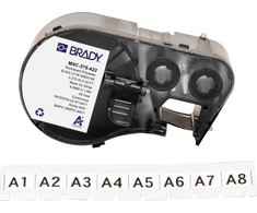 Brady Brady, M4C-375-422, Polyester, Juodas auf baltas, glänzend, 9.53 mm x 7.62 m, permanent, Endlos (170730)