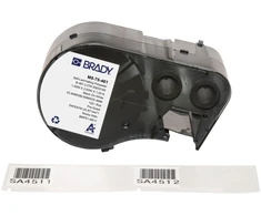 Brady Brady, M5-75-461, Polyester, Juodas auf baltas/Transparent, 25.40 x 25.40(66.68) mm, selbstlaminierend, permanent(120 E.)(M5-75-461)