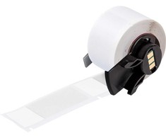Brady M6-21-427, Permatoma, Balta, Lipni spausdintuvo etiketė, Iškirpta etiketė, Ritinėlis, Savislaminuojantis vinilas, Terminio perkėlimo plėvelė