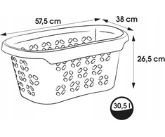 Keeeper ANTON Skalbinių krepšys 57,5CM 30,5L NORDIC Mėlynas (10093)