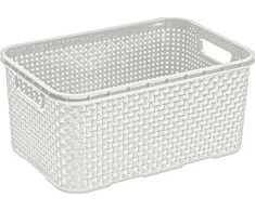 Branq Krepšys Rattan 7L Kreminė