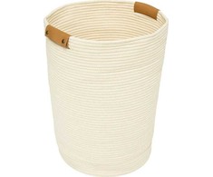 Branq DUO medvilninis skalbinių krepšelis, 80 l, Ø 44 cm