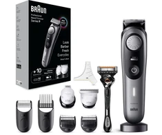 Braun BeardTrimmer 7 BT 7420, plaunamas, baterija, pilka
