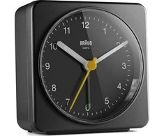 Braun BC 03 B kvarcinis žadintuvas analoginis juodas