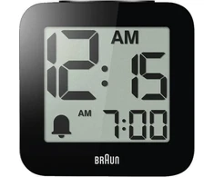 Braun BC 25 BP juoda zegarek kwarcowy su funkcija głosową