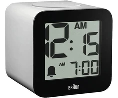 Braun BC 25 WP balta zegarek kwarcowy su funkcija głosową