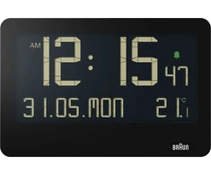 Braun Braun BC 14 juodas Quartz Sieninis laikrodis digital