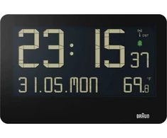 Braun Braun BC 14 juodas Radio Sieninis laikrodis digital