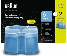 Shaver cleaning cartridge 8-pack CCR6+2 BRAUN