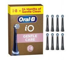 Końcówka Oral-B Braun Oral-B iO Gentle Clean 8-pack, juodas brush galvutės, for sensitive areas and healthier gums