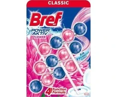 WC valiklis-gaiviklis BREF Power Aktiv Flower, 3x50g