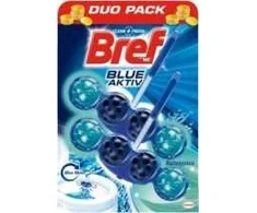 WC valiklis-gaiviklis BREF Mėlynas AKTIV EUCALYPTUS, 2×50 g