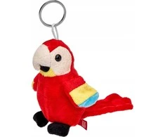 Beppe Pliušinis pakabutis - raudonoji papūga ara, 11 cm