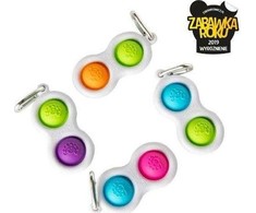 Fat Brain Toys Sensorinis žaislas - raktų pakabukas „Simpl Dimpl“ (įvairių spalvų)