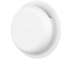 Dėklas FIXED Silky Sticker skirtas Apple AirTag, double pack, baltos spalvos