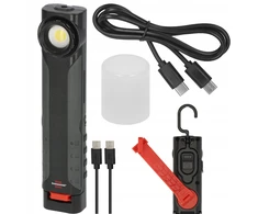 Brennenstuhl LED akumuliatorinė rankinė lempa HL 600 AD su greitojo įkrovimo dynamo funkcija 600+180lm, IP54 1178590200