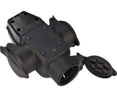 Brennenstuhl Brennenstuhl Kreuzverteiler Schuko-Gummikupplung 3x IP44