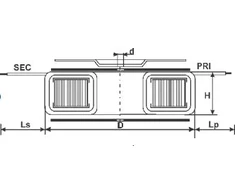 BREVE toroidinis transformatorius TTS 450 / D 230 / 24V 450VA (17124-9991)