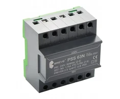BREVE Vienfazis modulinis saugos transformatorius PSS 63N 230/36V, DIN bėgiui, IP20, Ta 40, 17000-0341