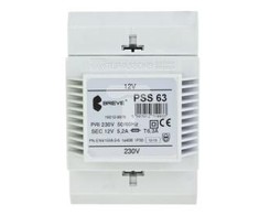 BREVE 1 fazės modulinis transformatorius PSS 63VA 230 / 12V