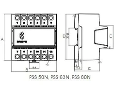 BREVE Transformatoriai PSS 50N 230 / 12V (16012- 9905)