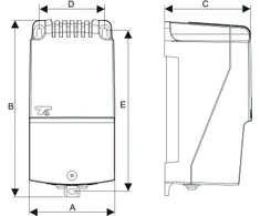 BREVE Transformatorius PVS100 230 / 24V apsauginis pastatytas - 16024-9946